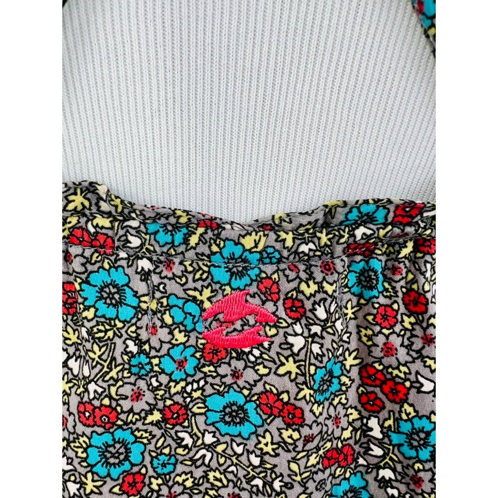 VTG Billabong Floral Strappy Back Maxi Dress | Coastal Boho Cottagecore Grunge L - Picture 9 of 16